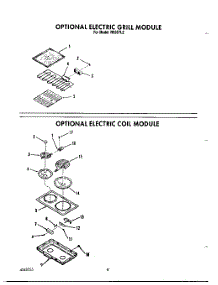 07 - Optional Electric Grill Module parts for Roper Range N9357L2 from AppliancePartsPros.com