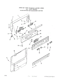 02 - Main Top parts for Roper Range 2326W0A from AppliancePartsPros.com