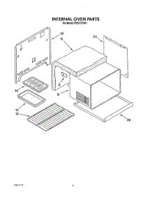 04 - Internal Oven parts for Roper Range FES375VW1 from AppliancePartsPros.com
