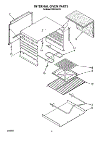 03 - Internal Oven parts for Roper Range FEP210VW2 from AppliancePartsPros.com