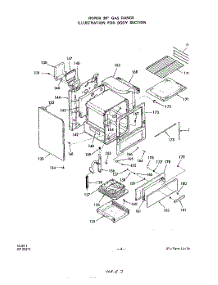 04 - Oven Door parts for Roper Range 1413W0A from AppliancePartsPros.com