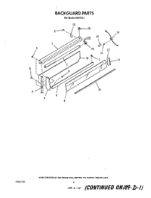 03 - Backguard parts for Roper Range N9157L1 from AppliancePartsPros.com