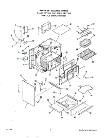05 - Body parts for Roper Range 2453WAA from AppliancePartsPros.com