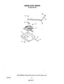 06 - Door Lock parts for Roper Range N9157L1 from AppliancePartsPros.com
