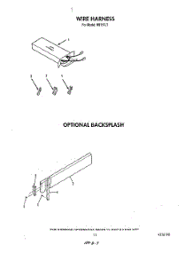 09 - Backsplash , Wire Harness parts for Roper Range N9157L1 from AppliancePartsPros.com