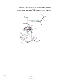 04 - Door Lock parts for Roper Range 2492L0A from AppliancePartsPros.com