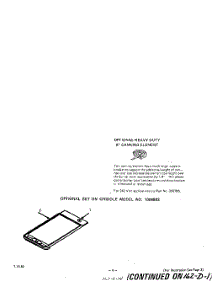 04 - Optional Equipment parts for Roper Range 2275W0A from AppliancePartsPros.com