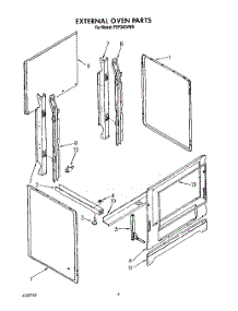 03 - External Oven parts for Roper Range FEP340VW0 from AppliancePartsPros.com