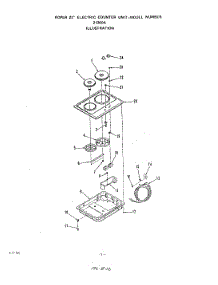02 - Section parts for Roper Range 2136X0A from AppliancePartsPros.com