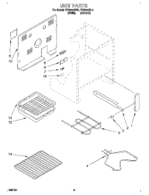 05 - Unit parts for Roper Range FES364BL2 from AppliancePartsPros.com