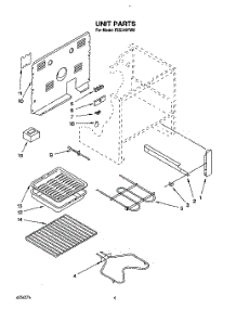 05 - Unit, Lit / Optional parts for Roper Range FES340YW0 from AppliancePartsPros.com