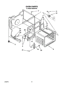 06 - Oven parts for Roper Range FES340YW0 from AppliancePartsPros.com