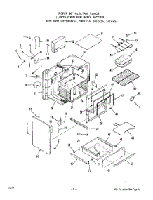 04 - Body parts for Roper Range 2454X3A from AppliancePartsPros.com