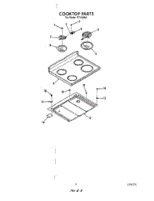 03 - Cook Top parts for Roper Range F7108W0 from AppliancePartsPros.com