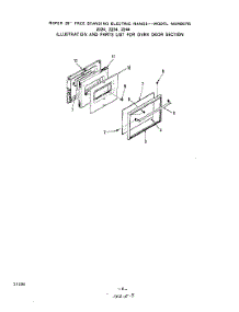 07 - Section parts for Roper Range 2224W0A from AppliancePartsPros.com