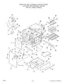 06 - Oven Door parts for Roper Range 2376W0A from AppliancePartsPros.com