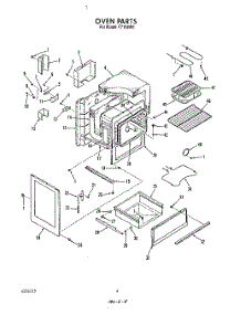 04 - Oven parts for Roper Range F7108W0 from AppliancePartsPros.com