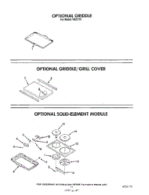 09 - Griddle , Griddle / Grill Cover parts for Roper Range N9257X1 from AppliancePartsPros.com