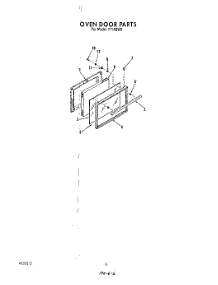05 - Oven Door parts for Roper Range F7108W0 from AppliancePartsPros.com
