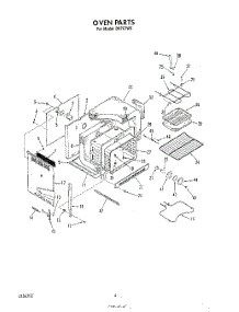 03 - Oven parts for Roper Range D9757W5 from AppliancePartsPros.com