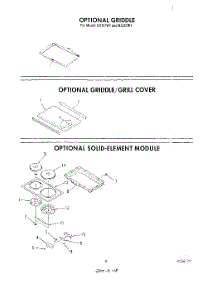 04 - Griddle , Griddle / Grill Cover parts for Roper Range N3157W1 from AppliancePartsPros.com