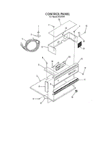 03 - Control Panel parts for Roper Oven B5008B0 from AppliancePartsPros.com
