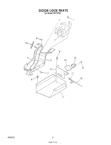 04 - Door Lock parts for Roper Range D9757W5 from AppliancePartsPros.com