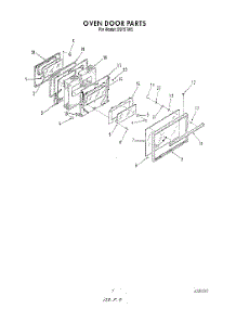05 - Oven Door parts for Roper Range D9757W5 from AppliancePartsPros.com