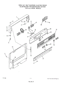 03 - Main Top parts for Roper Range 2347W0A from AppliancePartsPros.com