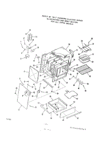 06 - Oven Door parts for Roper Range 2347W0A from AppliancePartsPros.com