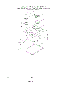 02 - Lower Body parts for Roper Range 2843W0A from AppliancePartsPros.com