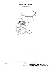 04 - Door Lock parts for Roper Range N9357L3 from AppliancePartsPros.com