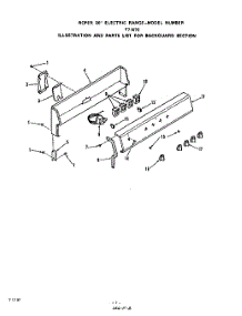 02 - Main Section parts for Roper Range F7107W0 from AppliancePartsPros.com