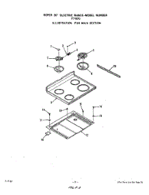 03 - Body Section parts for Roper Range F7107W0 from AppliancePartsPros.com