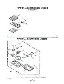 08 - Electric Grill Module , Electric parts for Roper Range N9457L3 from AppliancePartsPros.com
