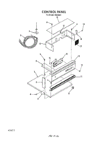 03 - Control Panel parts for Roper Oven B5008B1 from AppliancePartsPros.com