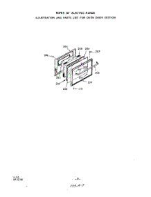 05 - Oven Door parts for Roper Range 2323W0A from AppliancePartsPros.com