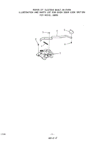 03 - Oven Door Lock parts for Roper Range 2095B0A from AppliancePartsPros.com