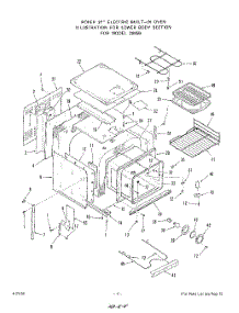 04 - Lower Body parts for Roper Range 2095B0A from AppliancePartsPros.com