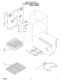 05 - Unit parts for Roper Range FES364BW1 from AppliancePartsPros.com