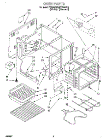 03 - Oven parts for Roper Range FEP350BL0 from AppliancePartsPros.com