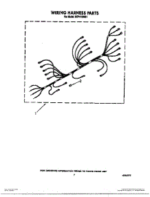 05 - Wiring Harness parts for Roper Oven BEP410WB1 from AppliancePartsPros.com