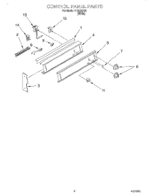 02 - Control Panel parts for Roper Range RDE22302 from AppliancePartsPros.com