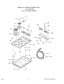 02 - Section parts for Roper Range 2176W0A from AppliancePartsPros.com