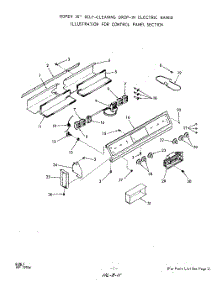 02 - Main Top parts for Roper Range 2570B00 from AppliancePartsPros.com