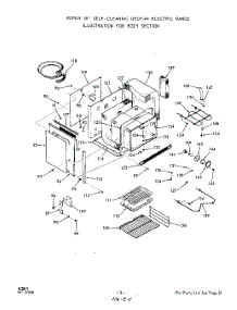 05 - Oven Door , Lit / Optional parts for Roper Range 2570B00 from AppliancePartsPros.com