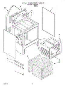 04 - Oven Chassis parts for Roper Range RDE22302 from AppliancePartsPros.com