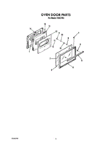 05 - Oven Door parts for Roper Range F5907W0 from AppliancePartsPros.com