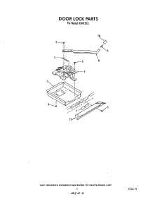 05 - Door Lock parts for Roper Range N9457X3 from AppliancePartsPros.com