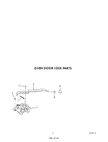 03 - Oven Door Lock parts for Roper Oven B9608B4 from AppliancePartsPros.com